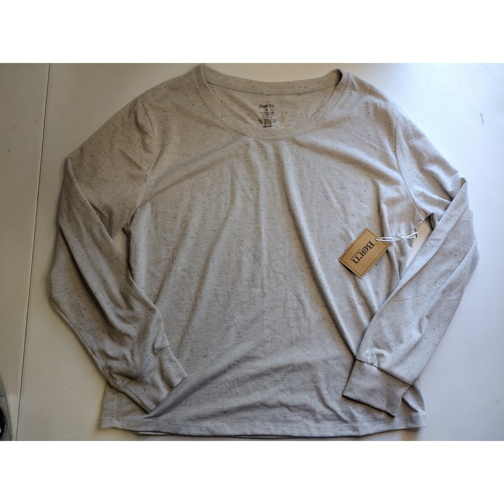 Born Sleepwear Women's XL Long Sleeve Speckled‎ Top New with Tags